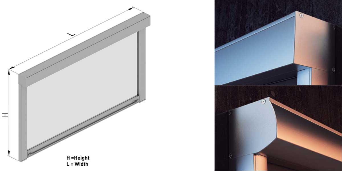 Gaviota Desert drop arm awnings in brighton, hove and worthing Gaviota Screen Nexus External Roller Blind in brighton, hove and worthing