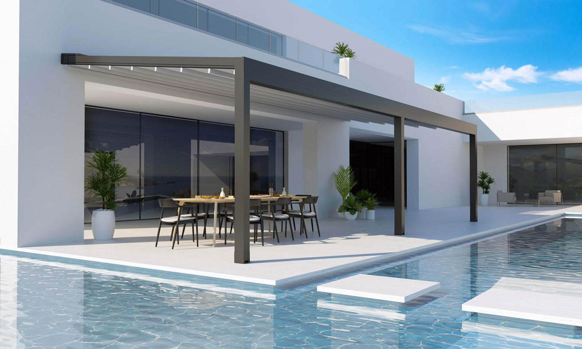 Gaviota Pergo Classic and Clima Pergola Awnings